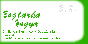 boglarka hogya business card